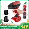 thumbnail image 1 of Ventilador de chorro mini, soplador de aire inalámbrico 130000 RPM, comp. con bat. Einhell 18V, control 4 vel., para limpiar polvo del auto, hojas de BBQ al aire libre y pelo de mascota del sofá, 1 of 10