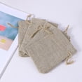 thumbnail image 2 of MasteelfCA 20pcs Linen Drawstring Bag Small Simple Storage Pouch for Gifts Jewelry Present (9x12cm), 2 of 8