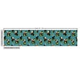 thumbnail image 3 of Ambesonne Japanese Fabric by the Yard Upholstery, Dancing Ethnic Characters, 5 Yards, Dark Coral and Turquoise, 3 of 5