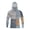 White, variant on Sun Protection Shirts for Men - Performance Fishing Raglan Hoodie UPF 50+ UV Long Sleeve with Mesh Visor,Black L