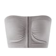 thumbnail image 7 of Lixiuxyad Strapless Bras for Women Plus Size Front Closure Push Up Wireless Bra Racerback Bandeau T Shirt Underwire Bust Support,Gray, 7 of 7