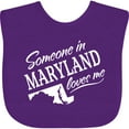 thumbnail image 3 of Inktastic Someone in Maryland Loves Me Boys or Girls Baby Bib, 3 of 4