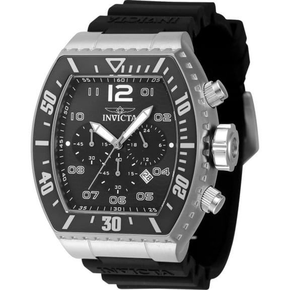 Invicta 47282 Men's Pro Diver Black Dial Strap Chronograph Watch