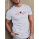 thumbnail image 1 of Camiseta de poliéster con cuello redondo para hombre con diseño de latido de Trinidad y Tobago, corte regular informal, manga corta, punto para verano., 1 of 4