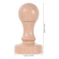 thumbnail image 2 of Zehuanyu 2pcs Blank Wooden Stamps for DIY Crafting Projects Teacher Classroom Grading Stamps with Round Handle for Homework Scrapbooking, 2 of 8