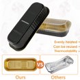 thumbnail image 2 of 50 Pack Mini Loaf Pans with Lids and Spoons, 6.8oz Disposable Aluminum Foil Mini Cake Pans and Baking Tins with Sealing Stickers, Individual Dessert Container Cups for Parties and Gifts, 2 of 8