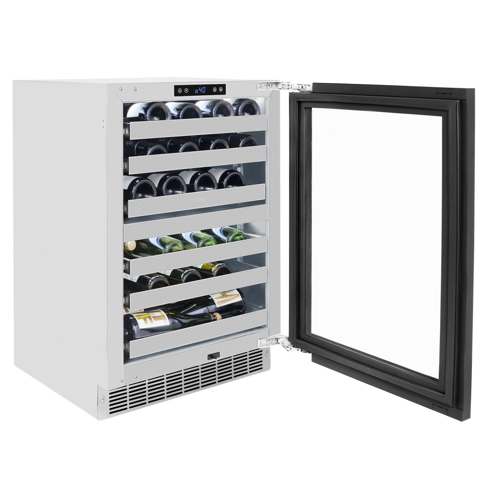 Zline Rwdpoz-24 Autograph Edition 24" Wide 44 Bottle Capacity Panel Ready Built-In Wine