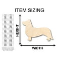 thumbnail image 2 of Unfinished Wood Cardigan Welsh Corgi Shape - Craft - up to 46" DIY 46" / 1", 2 of 3