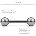 thumbnail image 3 of 2PCS 16G G23 Titanium Helix Cartilage Tragus Earrings Barbell Rings Stud Body Piercing Jewelry 6mm 8mm, 3 of 5