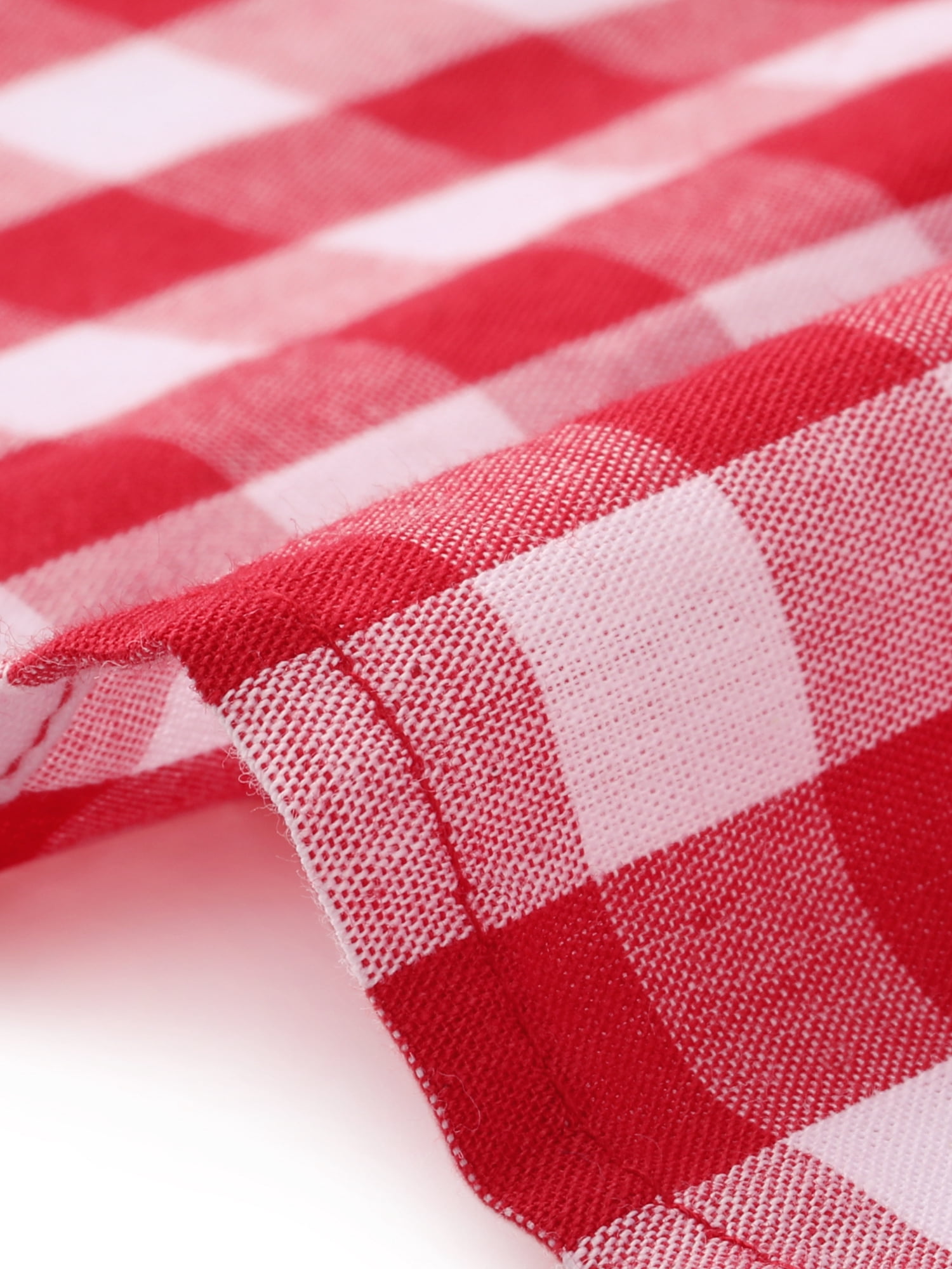 DARING DIVA Women's Plus Gingham Plaid Round Neck Dress 2X Red