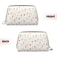 thumbnail image 3 of Gaeub Wildflower Watercolor Printed Travel Cosmetic Bag,Makeup Bag, Large Capacity Toiletry Bag for Women, Portable Pouch Make Up Organizer with Zipper and Divider, 3 of 8