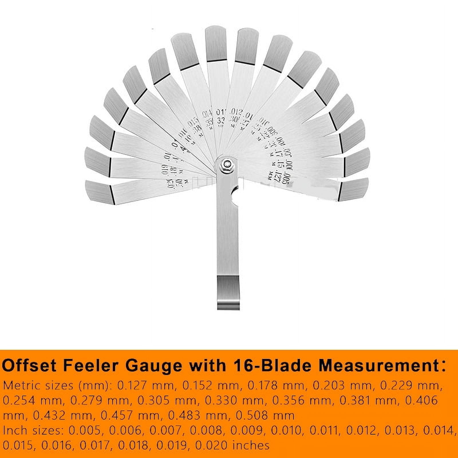 Metric Feeler Gauge Thickness Gage Set Blade Gap Filler Valve Feeler Gauge For Thickness Measurement Layout Too ,Easy to Use