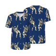 thumbnail image 3 of Daiia Disco party Astronaut Dancing Mens Baseball Jersey Button Down Shirts Short Sleeve Sports Uniforms-XX-Large, 3 of 9