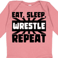 thumbnail image 4 of Inktastic Eat, Sleep, Wrestle, Repeat Boys or Girls Long Sleeve Baby Bodysuit, 4 of 5