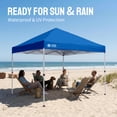 thumbnail image 5 of CROWN SHADES 8x8 Pop Up Canopy with One Push Setup Easy Outdoor Sun Shade for Events Parties Camping Blue, 5 of 7