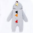 thumbnail image 4 of IROINNID Baby Bodysuit Long Sleeve Baby Girls Boy Zipper Cute Dinosaur Siamese Climbing Romper,Gray, 4 of 4