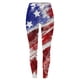 thumbnail image 3 of MKLEKYY Pantalones deportivos para mujer, leggings de yoga de cintura alta con estampado del Día de la Independencia para mujer, pantalones de entrenamiento para yoga y fitness 1327, 3 of 3