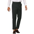thumbnail image 4 of Lars Amadeus Men's Cropped Dress Pant Flat Front Solid Color Business Trousers, 4 of 5