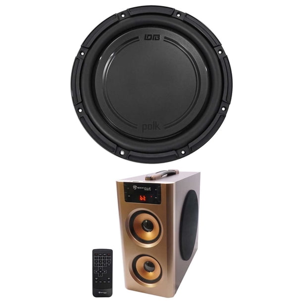 Polk Audio DB1242SVC 12” 1110w Single 4Ohm Car/Marine Audio Subwoofer + Speaker