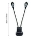 thumbnail image 3 of Luces para soportes de música ANGGREK Clip-on Negro LED portátil doble brazos ajustables, 3 of 8