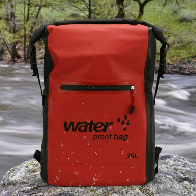Unisex Waterproof Backpack Wear Resistance 25L for Camping Boating Surfing Beach