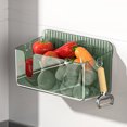 thumbnail image 4 of YAOMOBB Storage Container Wall Hanging Cosmetics Storage Box for Kitchen Bathroom Hanging Basket Onion Ginger Garlic Storage Basket with Drain Hole, 4 of 7