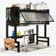 thumbnail image 1 of Escurridor de Trastes sobre Fregadero con Puertas, Acero Inoxidable - Organizador de Trastes Grande 2 Niveles, Secador de Platos y Cubiertos con Accesorios, Trastero Cerrado para Cocina, 1 of 4