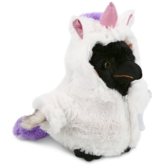 DolliBu Emperor Penguin Unicorn Plush Stuffed Animal Toy - Super Soft Penguincorn Dress Up with Removable Unicorn Plush Outfit, Cute Fantasy Gift - 7 Inches