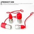 thumbnail image 4 of OULII 2 Ensembles Capuchon de Protection en PVC Rouge pour Raccord Hydraulique Usage Industriel, 4 of 7