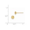 thumbnail image 2 of 14K Gold 5mm Circle Puff Post Earrings, 2 of 2