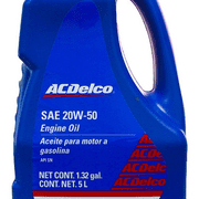 Aceite Multigrado Mineral 20W50 SN 5L ACDelco Volumen 5L