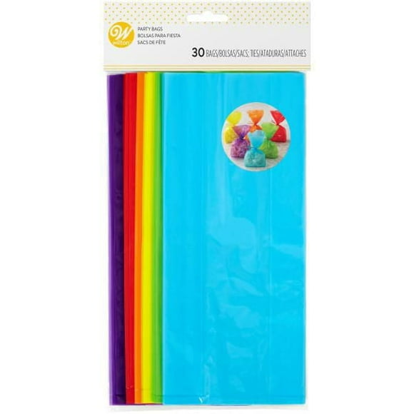 Sacs-gâteries de couleur Wilton, 30 unités Sacs-gâteries colorés Wilton