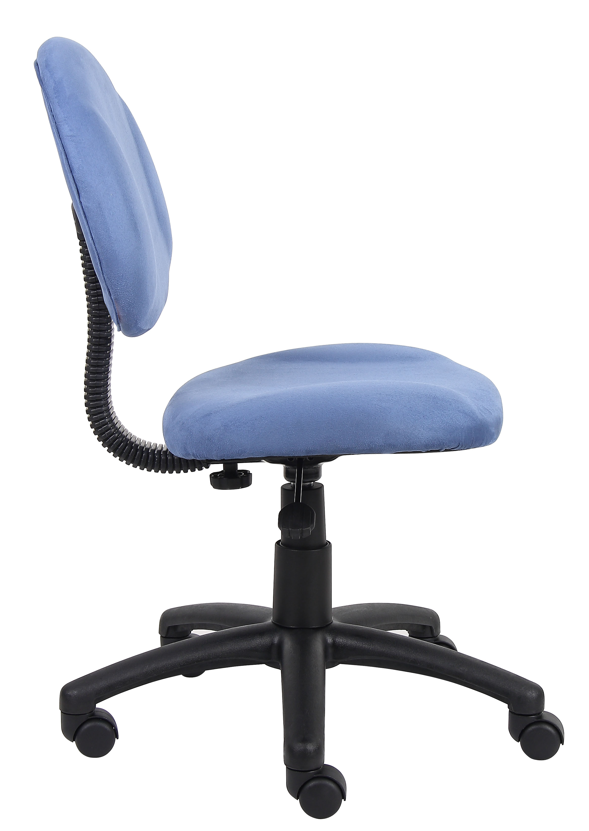 Boss Office Products B325-BE Perfect Posture Deluxe Modern Home Office Chair without Arms, Blue - image 5 of 6