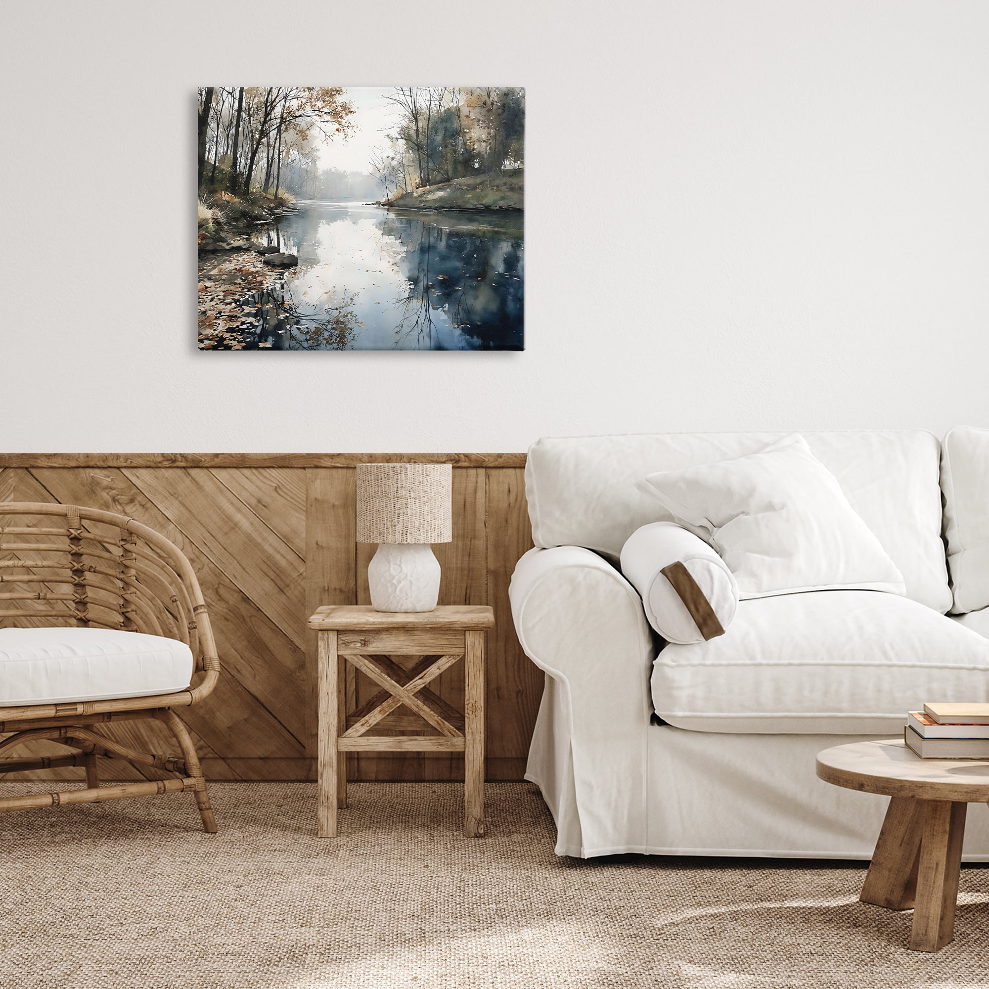 Stupell Industries Fall Lake Reflection Canvas Wall Art, design by Franklyn Gregory