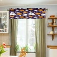 thumbnail image 5 of Coolnut Joyful Halloween Pattern Valance Curtains for Kitchen or Bathroom,Valances Window Treatment Rod Pocket Drape,54"x18", 5 of 6