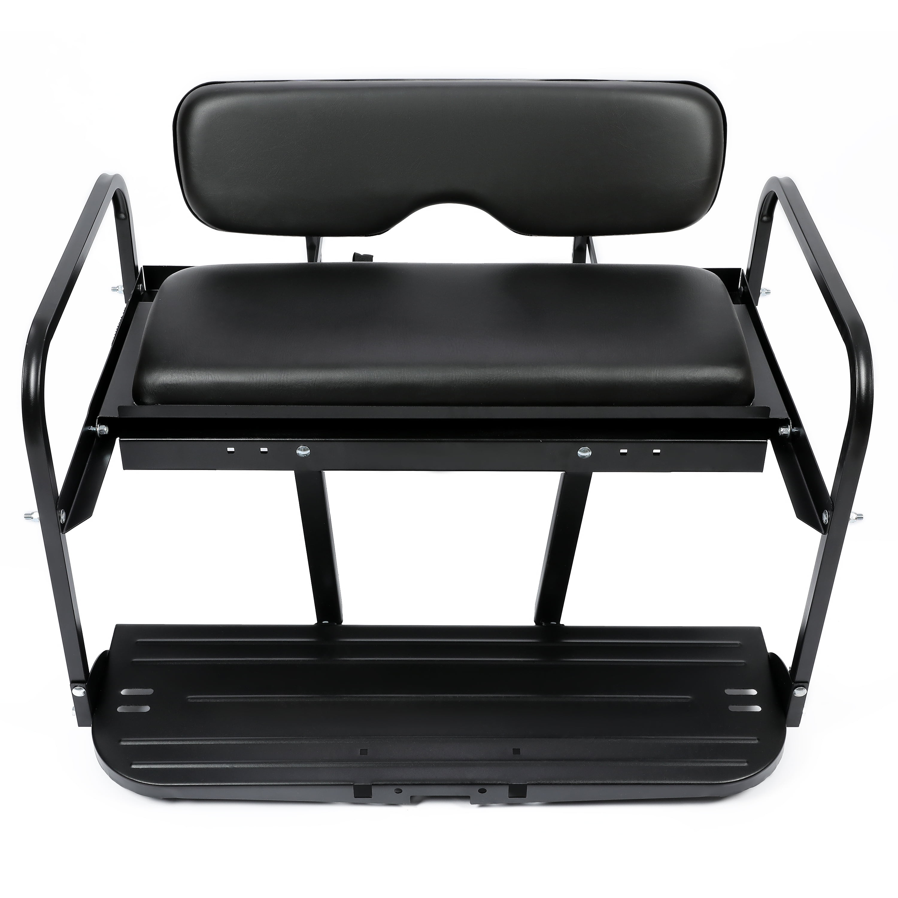 Kojem Rear Seat for Pre-1994 EZGO Marathon Golf Cart Flip Folding Rear Seat Back Kit Black