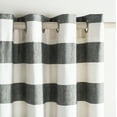 thumbnail image 4 of SAFAVIEH Rafina Grommet Curtain Panel, 52" x 84", Grey/White Stripe, 4 of 5