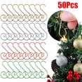 thumbnail image 2 of 20/50Pcs Christmas Ornament Hooks Xmas Tree Ball Hanging Pendant Decor Hook Holders New Year Christmas Decorations For Home 2023, 2 of 5
