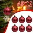thumbnail image 6 of AYktou 6 Pcs Christmas Balls Ornaments, 2.3 Inch Double Rhombus Embossed Plated Christmas Tree Decorative Hanging Ball, Ornaments Hanging Pieces for Xmas Birthdays Festive Party Decoration, 6 of 7