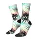 thumbnail image 1 of Fotbe Tropical Summer Palm Calcetas Largas con Estampado para Hombre y Mujer – Calcetas de Compresión Transpirables y Elásticas, Viajar y Uso Diario Talla 5-11, 1 of 6