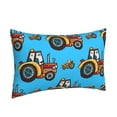 thumbnail image 2 of Bingfone Cartoon Tractor Standard Size Pillowcase, Long Staple Pure Cotton Envelope Closure Pillow Cover,14"X20", 2 of 9