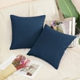 thumbnail image 3 of Holzlrgus Waterproof Decorative Throw Pillow Covers, Dark Blue, 18" x 18",2 Pcs, 3 of 6