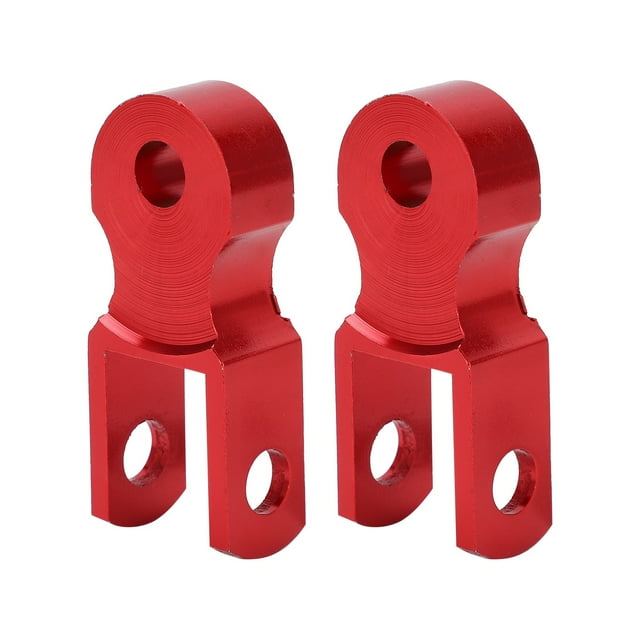 2pcs Rear Shock Absorber Height Extension Riser Aluminum Alloy M10 Mounting Hole for MotorcycleRed