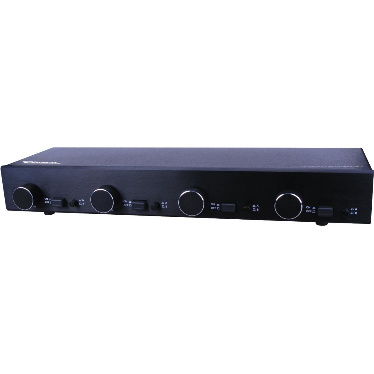 Four Pair Stereo Speaker Selector Box with Volume Control ...
