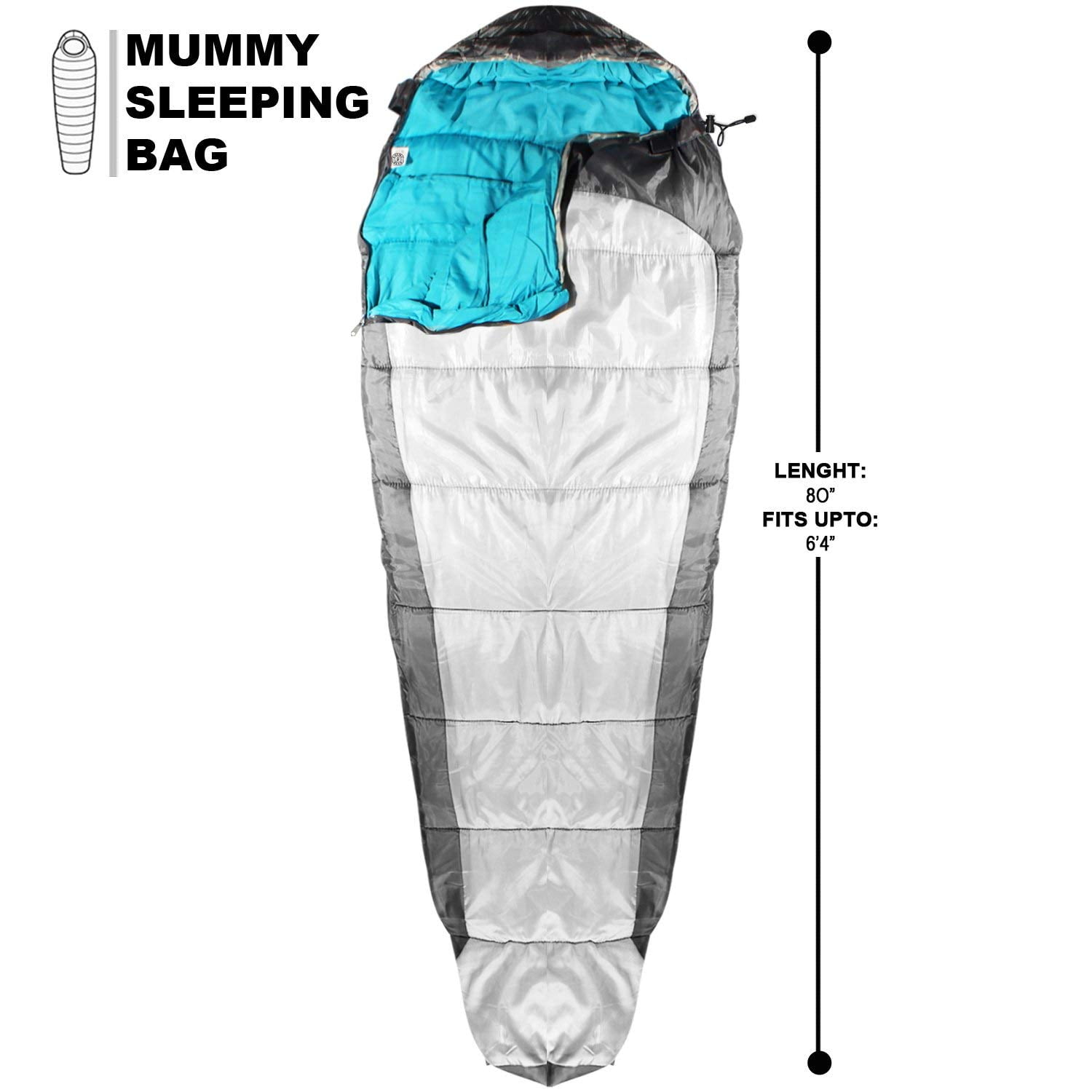 Khomo Gear 10 F Mummy Sleeping Bag
