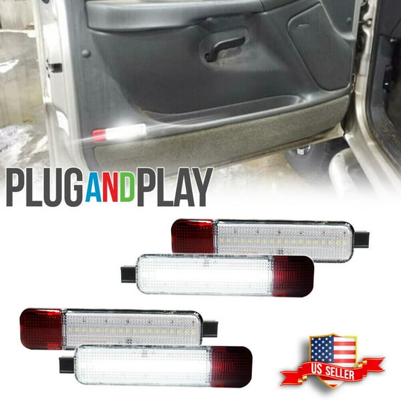 GTINTHEBOX White LED Interior Door Step Panel Courtesy Bulbs Light For Hummer H2 03-09 SUT