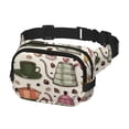 thumbnail image 2 of Easygdp Vintage Coffee Fanny Packs para Mujeres y Hombres, Bolsa de Cinturón, Bolsos de Cruz para Trabajo/Correr/Senderismo, 2 of 9