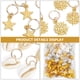 thumbnail image 2 of 1 Set / 305pcs Cuentas de trenzas de pelo de cabello Joyas Cabello Cabello Anillo Anillo Colgante Suministro, 2 of 5