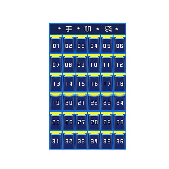 simhoa Classroom Phone Holder Pouch Cellphones Organizer for Closet Bedroom Cabinet 42 Pockets 67 x110cm