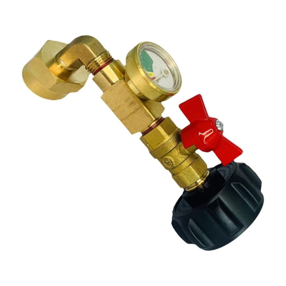 Baohd Adaptateur de Recharge avec Manomètre Solution de Recharge Rapide Durable et Fiable pour Réservoir